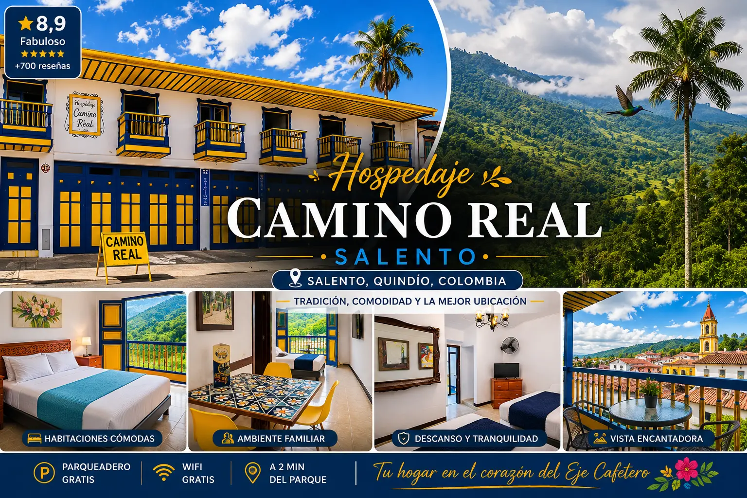 Hospedaje Camino Real en Salento Colombia